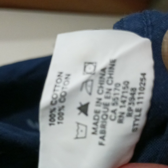 Frank and Oak cotton button down - navy blue w lemons - Med - Picture 3 of 6